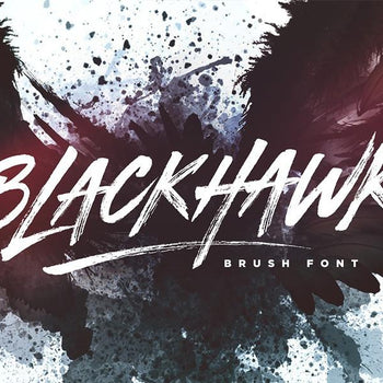 Blackhawk brush font